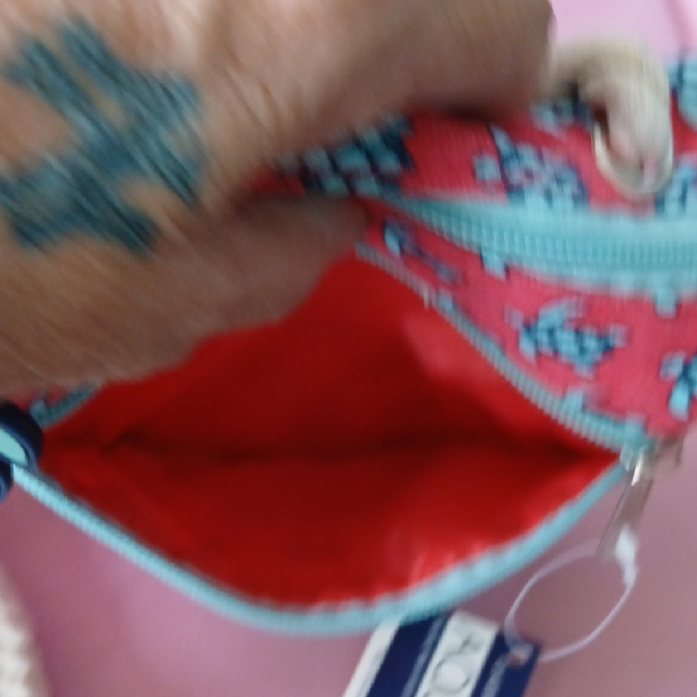Sea Life Pink and Blue Crossbody Bag - Picture 7 of 8